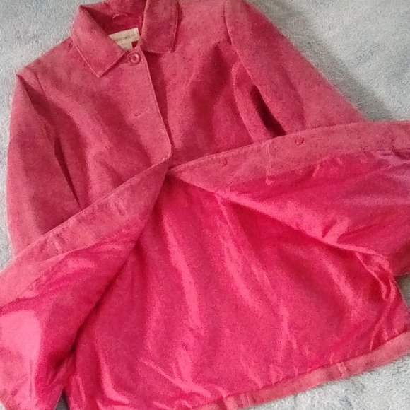 Red Washable (!?!) Suede Coat by CHEROKEE - Picture 5 of 6
